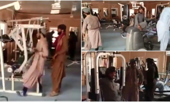 Ταλιμπάν μπαίνουν στο γυμναστήριο του προεδρικού μεγάρου και τα όργανα... κλαίνε (vid)